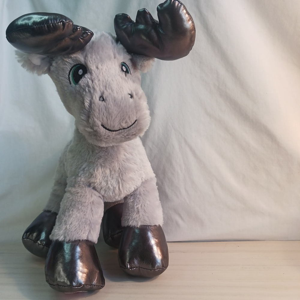 Build A Bear Reindeer Gray Gust Moose Plush 2018 Toy